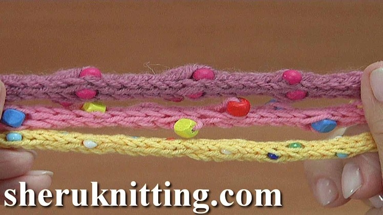 Knitted I-Cord With Beads Tutorial 162