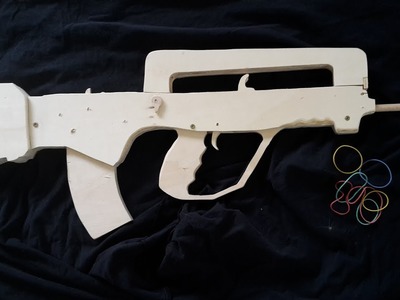 Making a FAMAS G2 Rubberband Gun [ Semi-Auto ] - Free templates