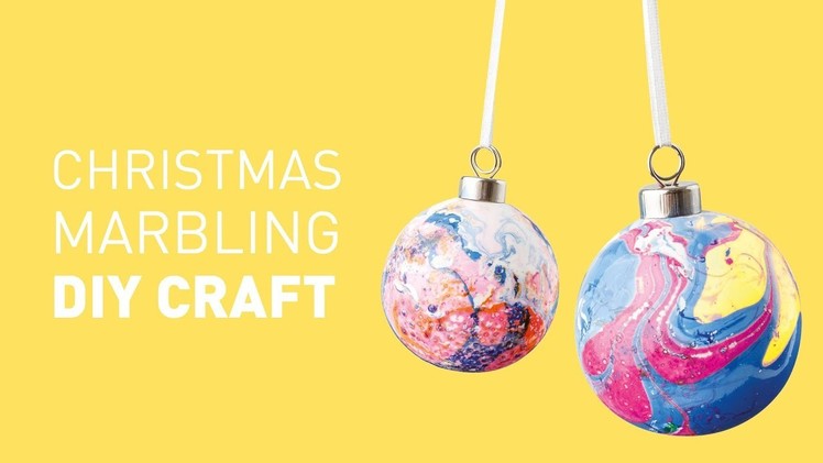 Marbled Christmas Baubles DIY Craft | Educational Experience