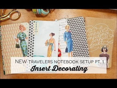 NEW Travelers Notebook Setup Pt. 1: Insert Decorating