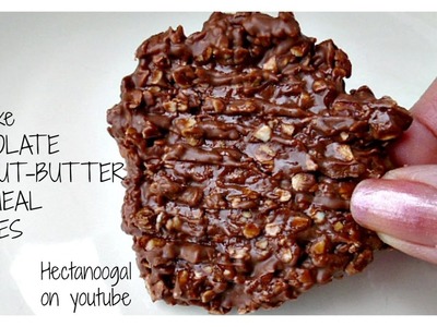 NO BAKE chocolate peanut butter OATMEAL  cookies recipe, (vegan or not)