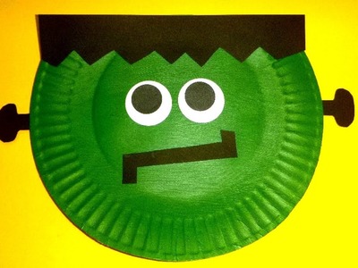 Paper Plate Frankenstein | Halloween Craft for Kids | Paper Plate Craft