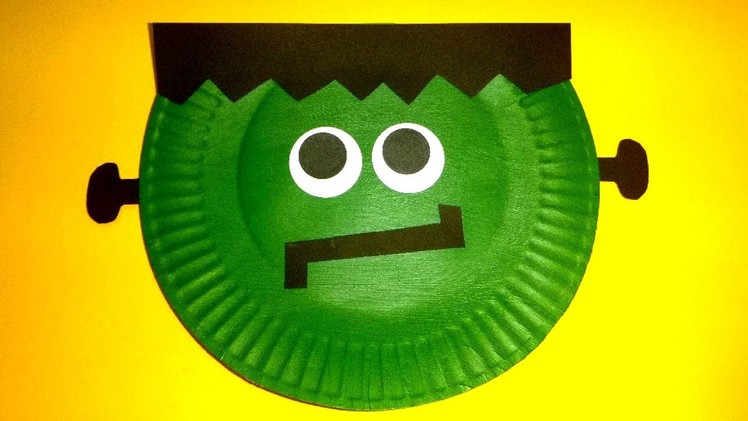 Paper Plate Frankenstein | Halloween Craft for Kids | Paper Plate Craft