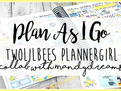 Plan With Me Collab w. MandyDreams. TwoLilBees PlannerGirl. Erin Condren