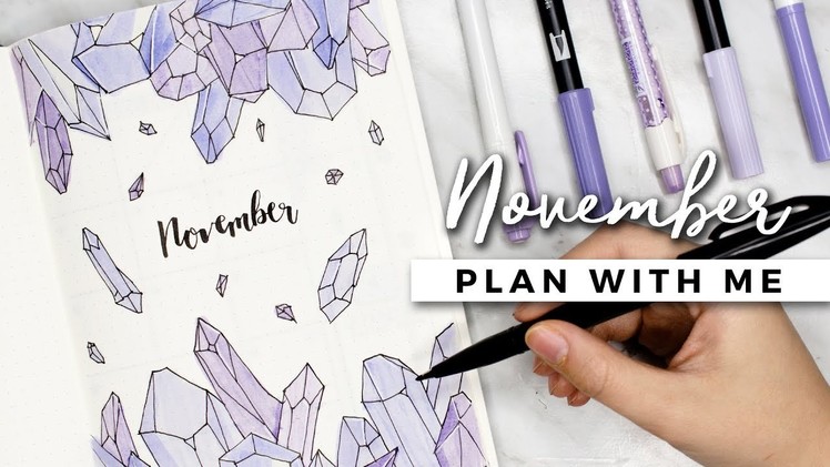 PLAN WITH ME | November 2017 Bullet Journal Setup