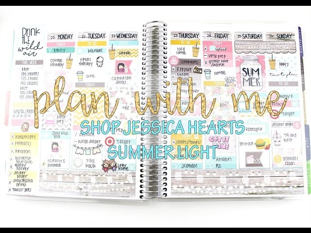 Plan with Me: Shop Jessica Hearts "Summer Light" | MandyPlans
