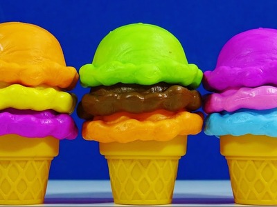 Rainbow Ice Cream Cone Surprise Toys Shopkins Disney Frozen Hello Kitty The Lion Guard Squinkies