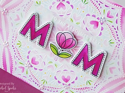 Simon Says Stamp | Mother's Day Stamped & Colored Background