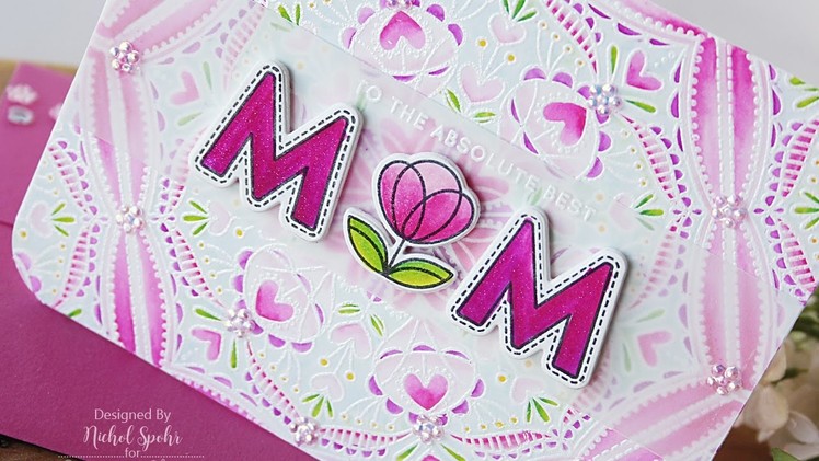 Simon Says Stamp | Mother's Day Stamped & Colored Background