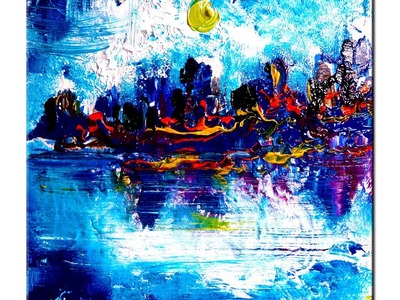 Tales of the Night abstract painting by Peter Dranitsin