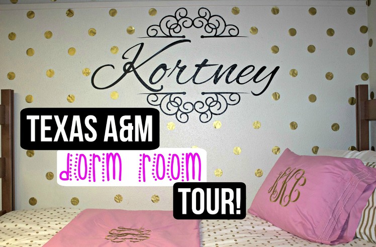 TEXAS A&M UNIVERSITY DORM ROOM TOUR!