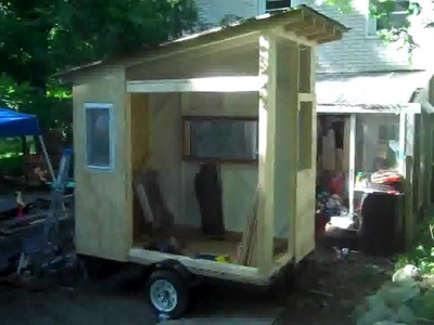 "The Cub" a 40 square foot cabin.tiny house on wheels- (with a bunk and toilet)