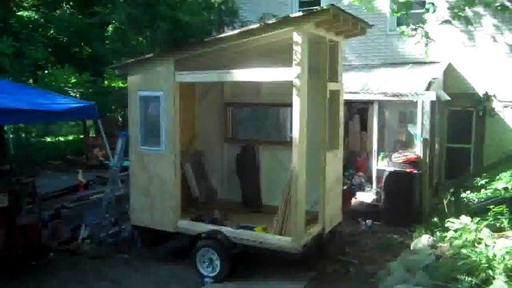 "The Cub" a 40 square foot cabin.tiny house on wheels- (with a bunk and toilet)