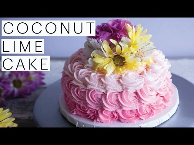 VEGAN Dessert Recipe: Decadent Coconut Lime Cake Collab with The Icing Artist | The Edgy Veg