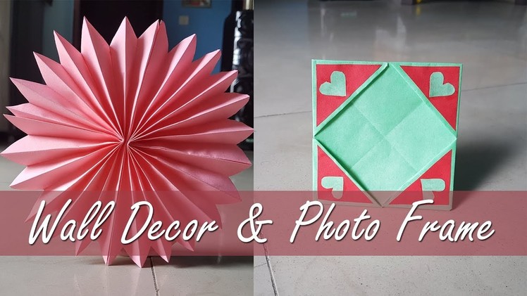 Wall Decor & Photo Frame || A simple DIY craft Ideas || Paper craft idea