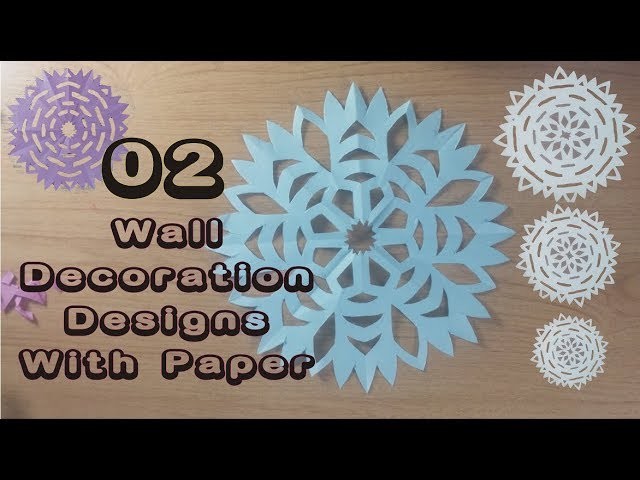Wall Decoration designs Paper Cutting Craft | Craft | DIY | Paper Craft | No Glue Craft |