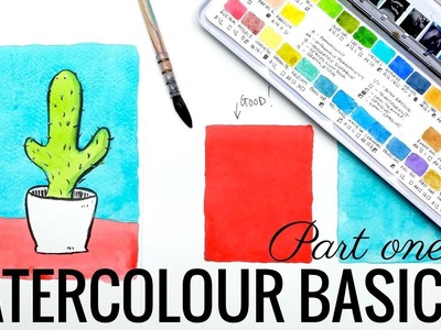 Watercolour basics. watercolour for beginners. part one - flat wash