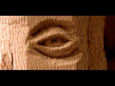 Woodcarving Detailed Eye in Sycamore (london planetree) medium hard wood.