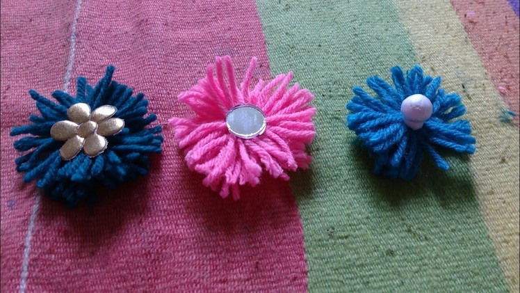 Woolen Crafts|Woolen Flowers Making|Woolen Thread Craft|Woolen|Work|Designs|Flowers|Making at Home. 