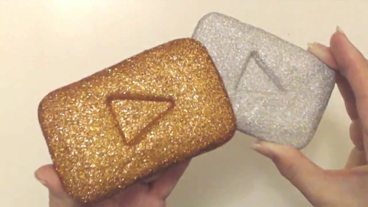 YouTube Gold Silver play button. Make your own