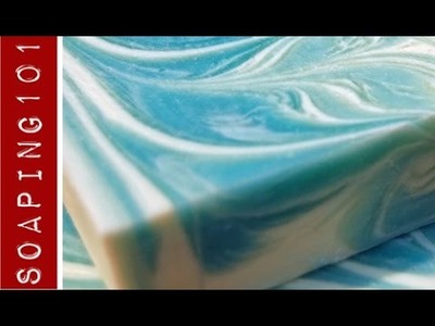 Zig Zag Circling Swirl Soap (free pour technique)