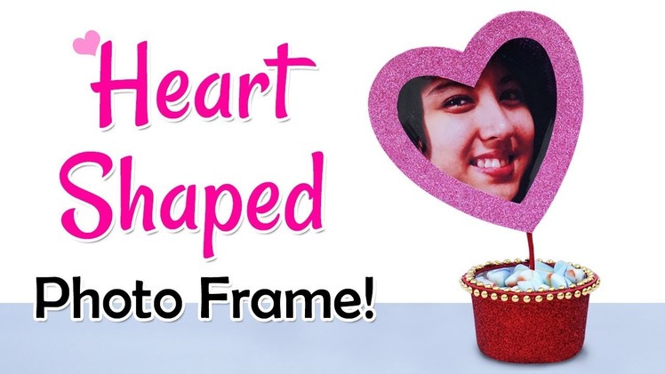 Amazing DIY Gift Idea For Valentines Day! Heart Shaped DIY Photo Frame | Best out of Waste Craft