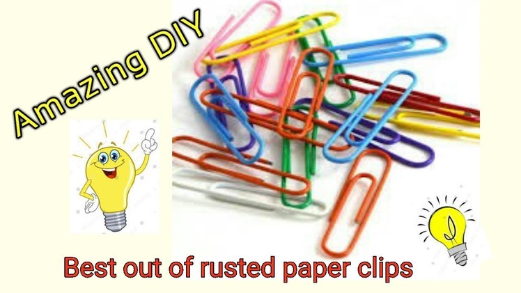 Amazing DIY with waste Paper clips ll Best out of waste