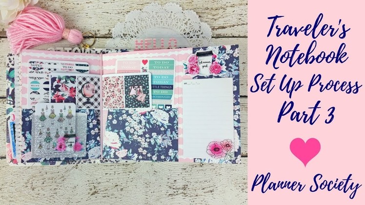 B6 Traveler's Notebook Setup (Part 3) DIY TN Tri Fold Pocket Folder Insert. The Planner Society