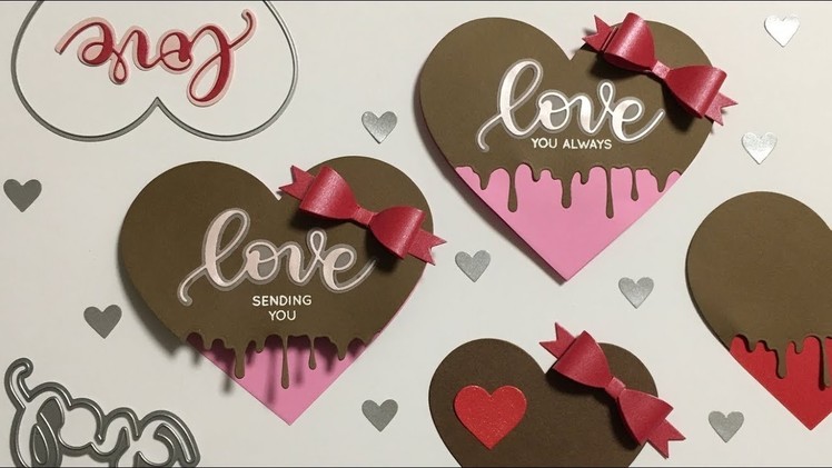 Card making Valentine's Card Ⅰ 2018   バレンタインカード #1 DIY クラフト OKAPI CRAFT HOBBY