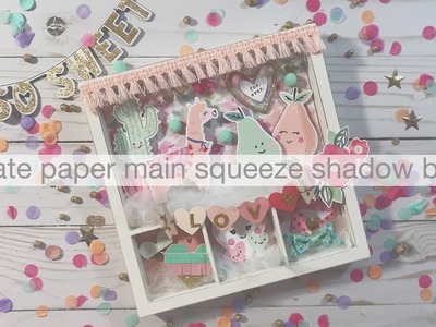 Crate paper main squeeze shadow box