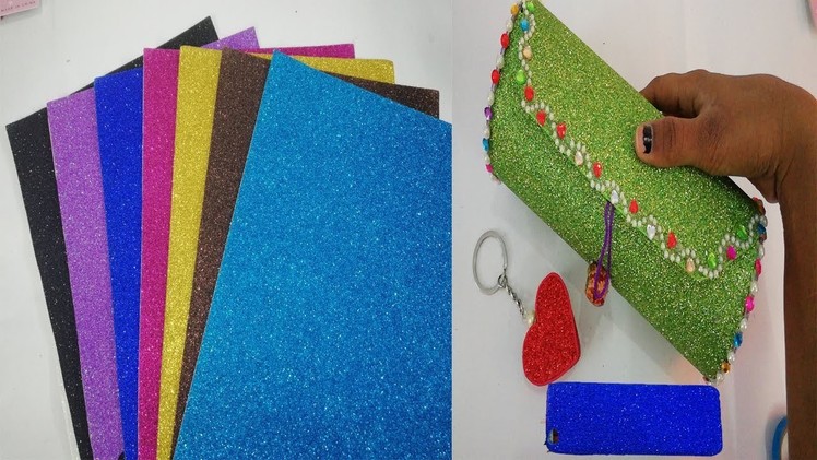 DIY 3 Simple Glitter Paper Crafts ! glitter paper life hacks
