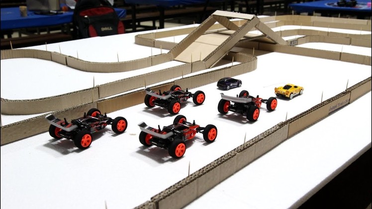 DIY Cardboard Racing Road for Super Cars