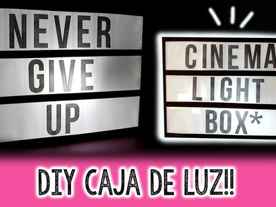 DIY Cinema LIGHT BOX! (Caja de Luz) ✄ Barbs Arenas Art!