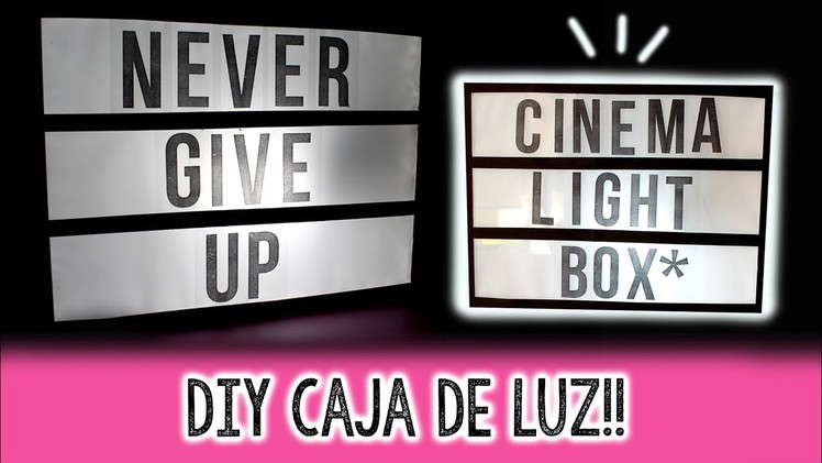 DIY Cinema LIGHT BOX! (Caja de Luz) ✄ Barbs Arenas Art!