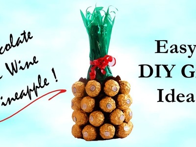 DIY Gift Idea | Wine & Chocolate Pineapple Bouquet | Valentine's Day Gift Ideas