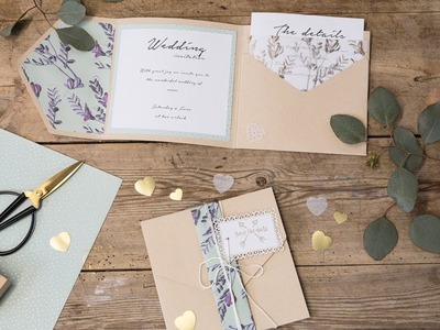 DIY : Homemade wedding invitations by Søstrene Grene