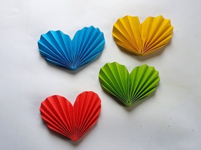DIY: How to Make Origami 3D Heart for Valentines Decoration !!!!