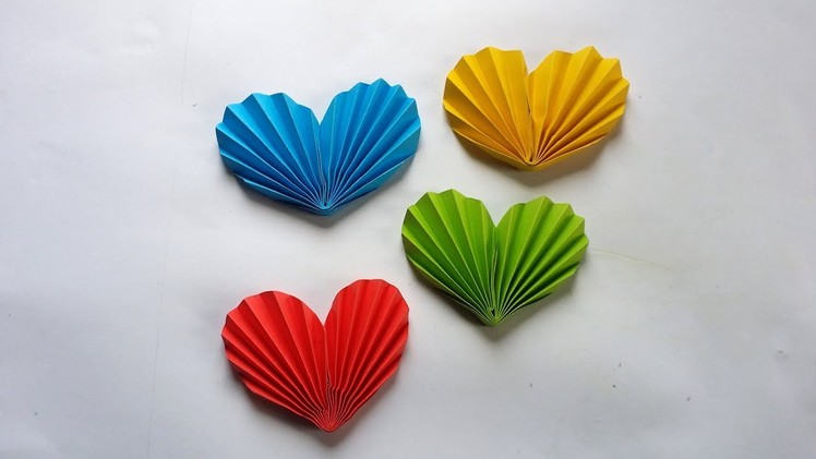 DIY: How to Make Origami 3D Heart for Valentines Decoration !!!!