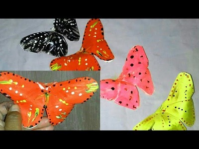 DIY :Make beautiful butterfly with chart paper. .