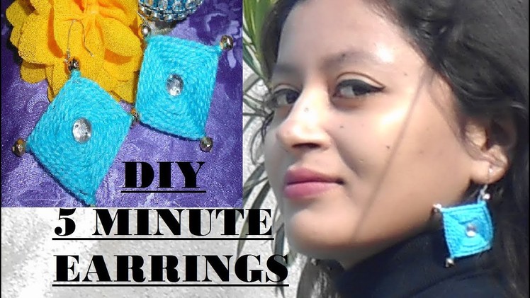 DIY Make earring in 5 minutes!!!!!