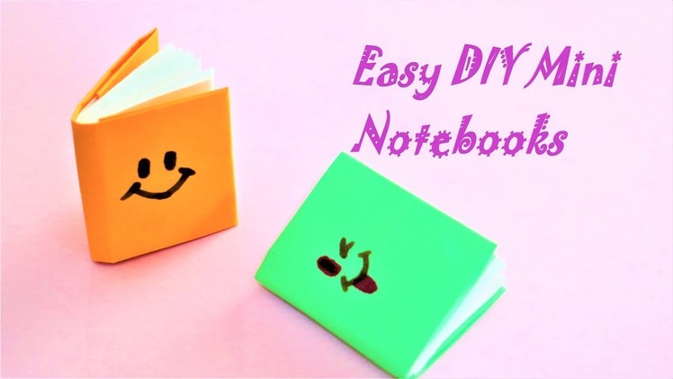 DIY MINI NOTEBOOKS- Easy DIY Back to School-One sheet of paper