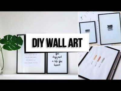 DIY Minimal Quick and Easy Wall Art (Tumblr Inspired)