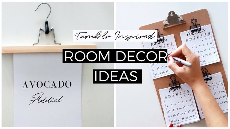 DIY MINIMAL ROOM DECOR IDEAS | Tumblr Inspired Room Makeover