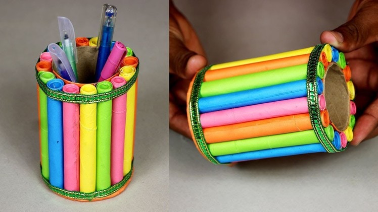 DIY Paper Pen Stand ॥ Paper Pen Holder ॥ How to Make Easy Pen Stand