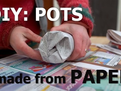 DIY: Pots made from paper