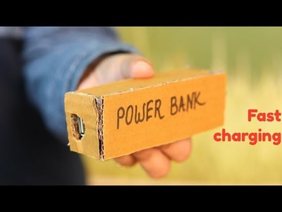DIY Power Bank using Rechargeable Battery & Waste Cardboard. Homemade Power Bank for Smart Phone