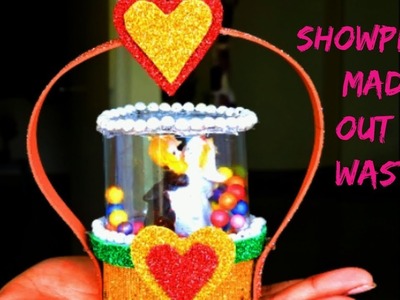 DIY Recycled  Showpiece || Plastic Bottle || Best Out Of Waste || Valentine Day Gift Ideas ||