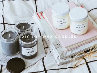 DIY Scented Soy Wax Candles