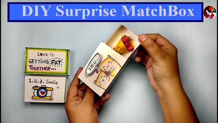 DIY Surprise Matchbox for Valentines Day II DIY Valentines Day Gift Idea II How to made a match box