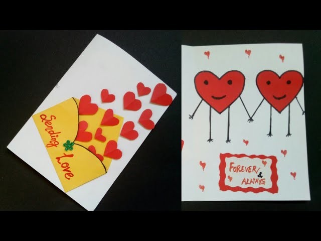 DIY Valentines day card|Making Envelope heart card|Love card Very easy card ideas|handmade cards